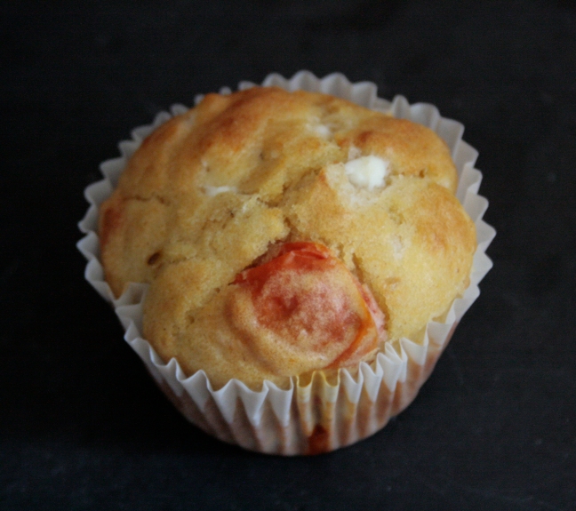 Roasted cherry tomato and feta muffin